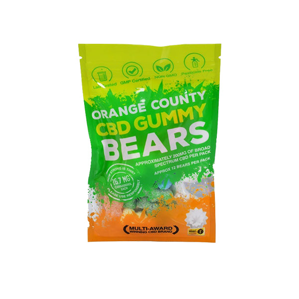 Orange County CBD 200mg Gummy Bears - Grab Bag - Shop Now At The CBD Hut 