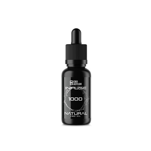 CBD Asylum Infuse 1000mg CBD Natural Oil - 30ml (BUY 1 GET 2 FREE) - Shop Now At The CBD Hut 