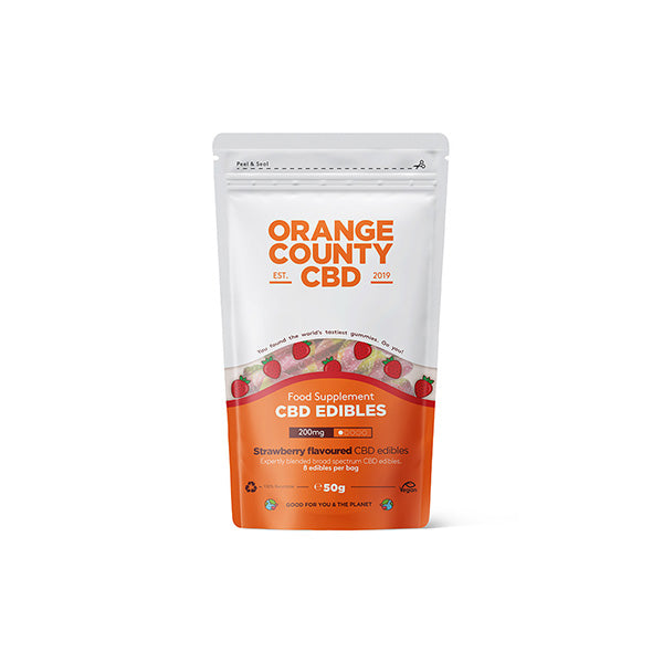 Orange County CBD 200mg Gummy Strawberries - Grab Bag - Shop Now At The CBD Hut 