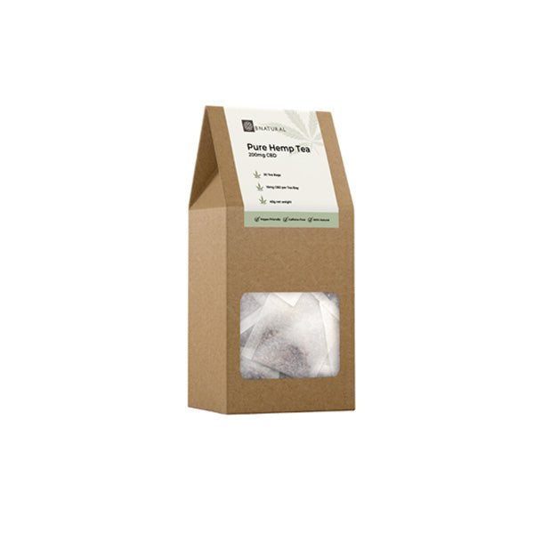 Bnatural 200mg CBD Pure Hemp Tea Bags - 15 Bags - Shop Now At The CBD Hut 