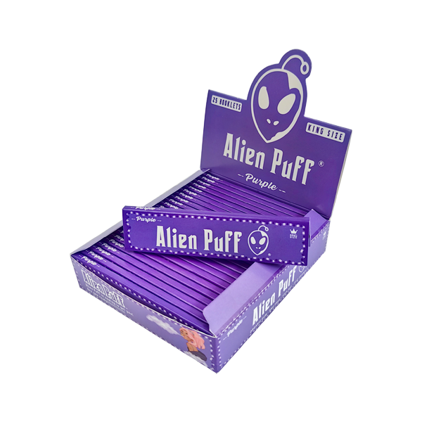 33 Alien Puff King Size Purple Rolling Papers - Shop Now At The CBD Hut 