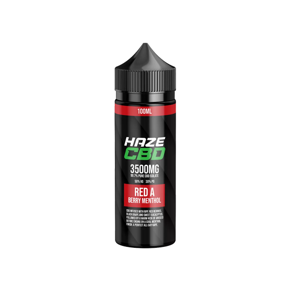 Haze 3500mg CBD E-Liquid - 100ml (50VG/50PG) - Shop Now At The CBD Hut 