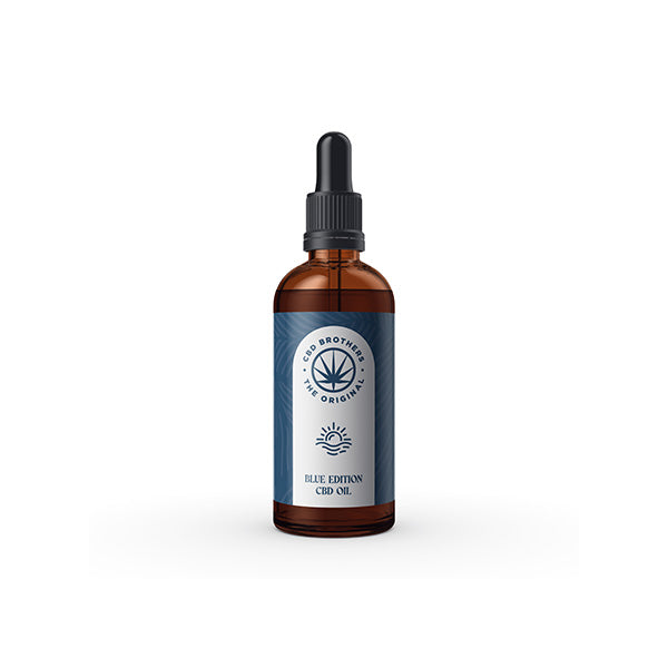 CBD Brothers Blue Edition 5000mg CBD Hemp Seed Oil - 100ml - Shop Now At The CBD Hut 