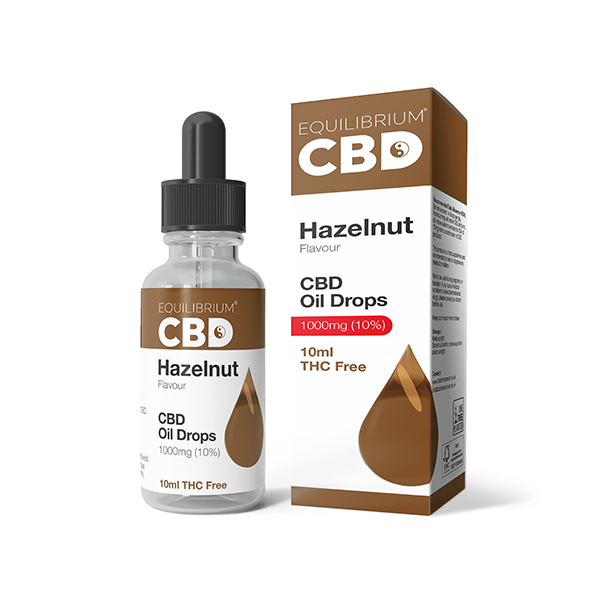 1000mg Equilibrium CBD Oil 10ml - Hazelnut Flavour - Shop Now At The CBD Hut 