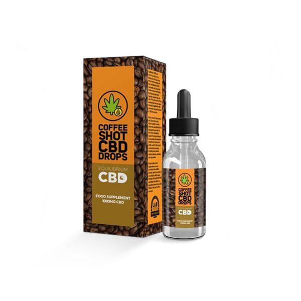 1000mg Equilibrium CBD Oil 10ml - Coffee Shot Drops - The CBD Hut