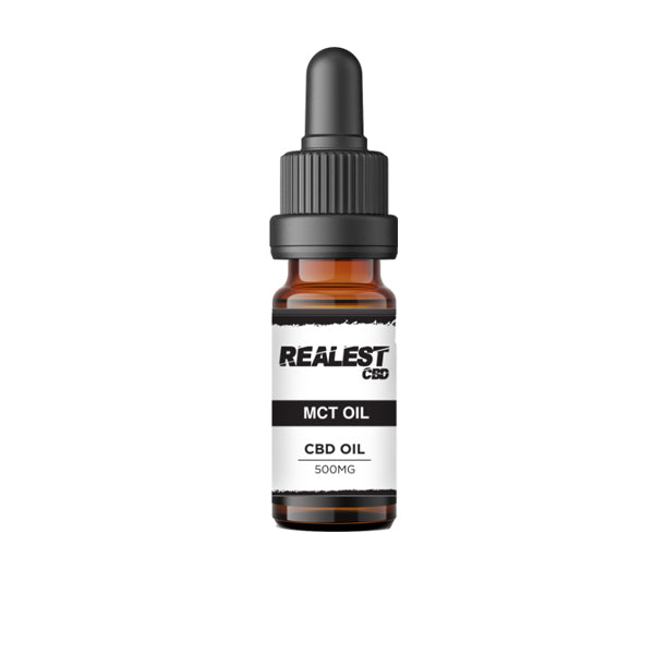 Realest CBD 500mg Broad Spectrum CBD MCT Oil - 10ml (BUY 1 GET 1 FREE) - Shop Now At The CBD Hut 