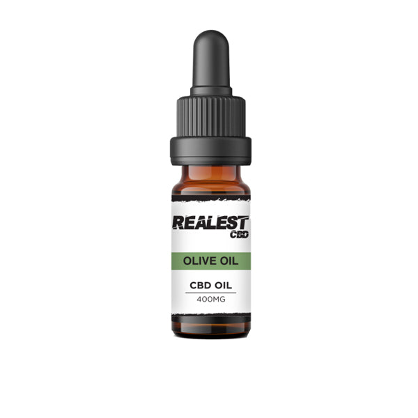 Realest CBD 400mg Broad Spectrum CBD Olive Oil - 10ml (BUY 1 GET 1 FREE) - Shop Now At The CBD Hut 