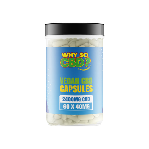 Why So CBD? 2400mg CBD Vegan Capsules - 60 Caps - Shop Now At The CBD Hut 