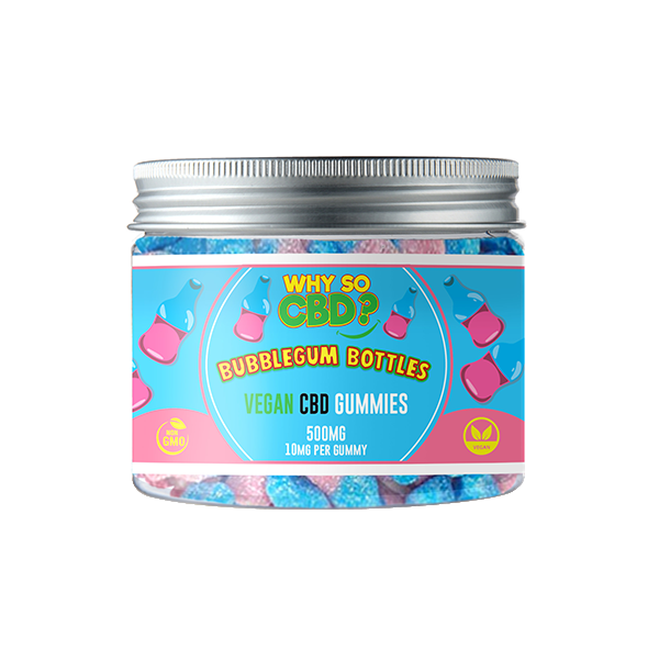 Why So CBD? 500mg Broad Spectrum CBD Small Vegan Gummies - 11 Flavours - Shop Now At The CBD Hut 