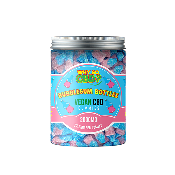 Why So CBD? 2000mg CBD Large Vegan Gummies - 11 Flavours - Shop Now At The CBD Hut 