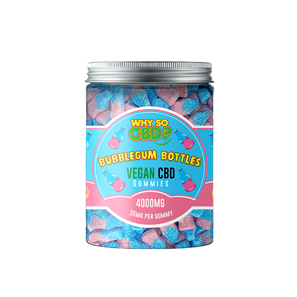 Why So CBD? 4000mg CBD Large Vegan Gummies - 11 Flavours - Shop Now At The CBD Hut 