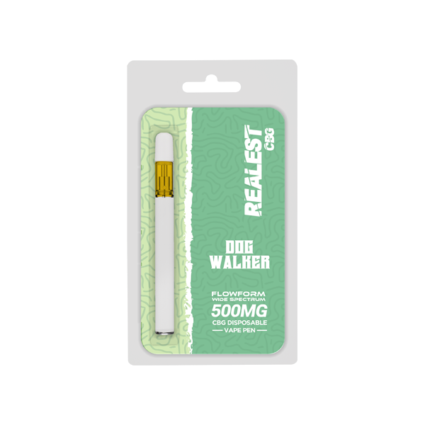 Realest CBG 500mg Flowform Wide Spectrum CBG Disposable Vape Pen 170 Puffs (BUY 1 GET 1 FREE) - Shop Now At The CBD Hut 